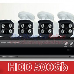 Bộ 4 Camera quan sát HD