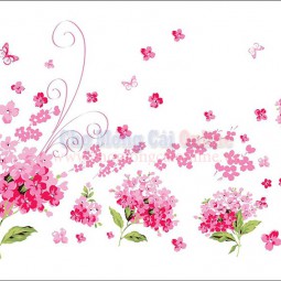 Delcal dán tường hình hoa leo
