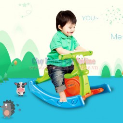 Ghế bập bênh 2 trong 1 cho bé