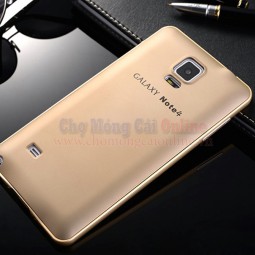 Ốp lưng da viền kim loại dành cho Samsung Galaxy Note 4
