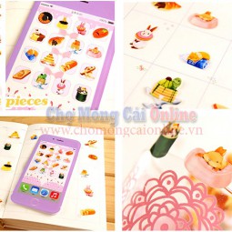 Phụ kiện sticker trang trí điện thoại nhiều màu