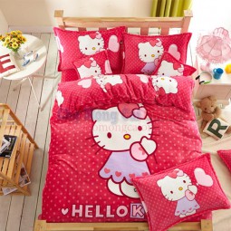 Bộ chăn ga gối hình Kitty xinh xắn BCG005