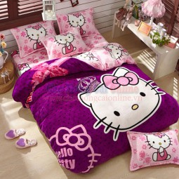 Bộ chăn ga gối hình Kitty xinh xắn BCG002