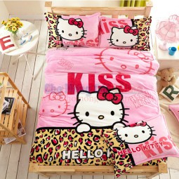 Bộ chăn ga gối hình Kitty xinh xắn BCG001