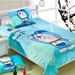 Bộ chăn ga gối chú mèo máy Đô Rê Mon