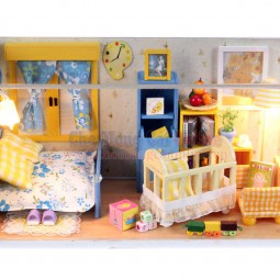 Mô hình nhà DIY - Phòng ngủ happy