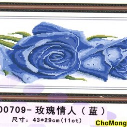 Tranh Hoa hồng xanh