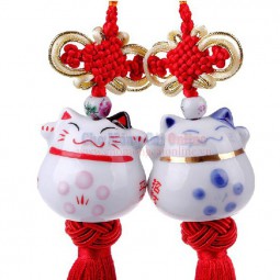 Dây treo xe Mèo thần tài Maneki Neko