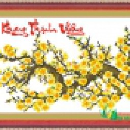 HQ031 - Cành mai vàng 2 (An khang thịnh vượng)