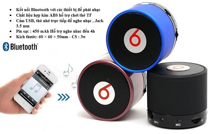 Loa Bluetooth mini Beatbox S10 1