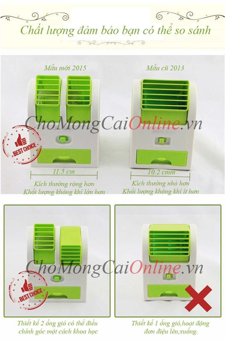 quat mini 2 ong gio 13