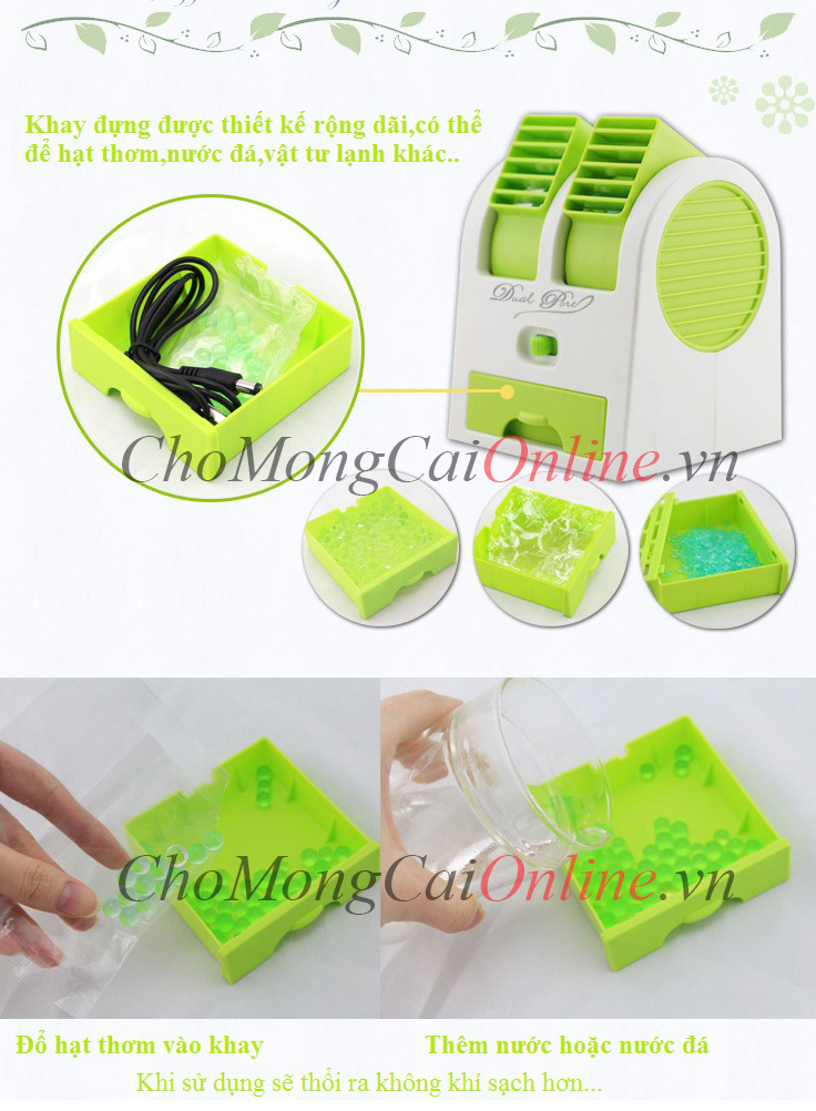 quat mini 2 ong gio 8