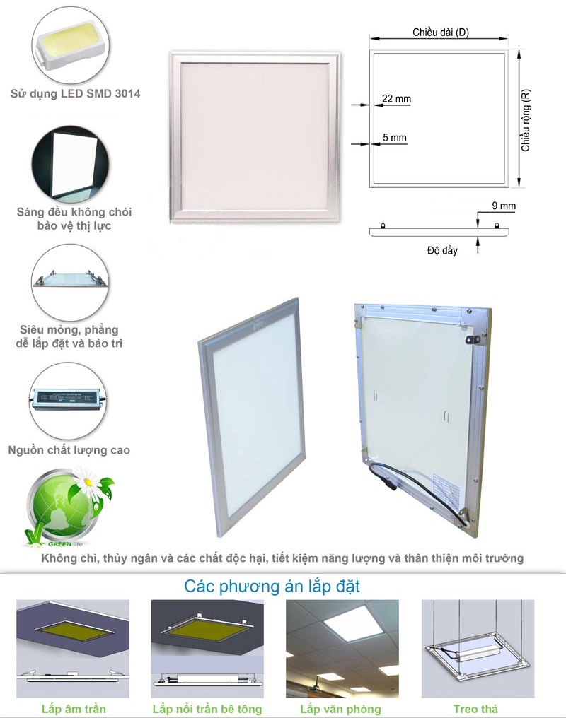 den led panel 54W 60x60 1