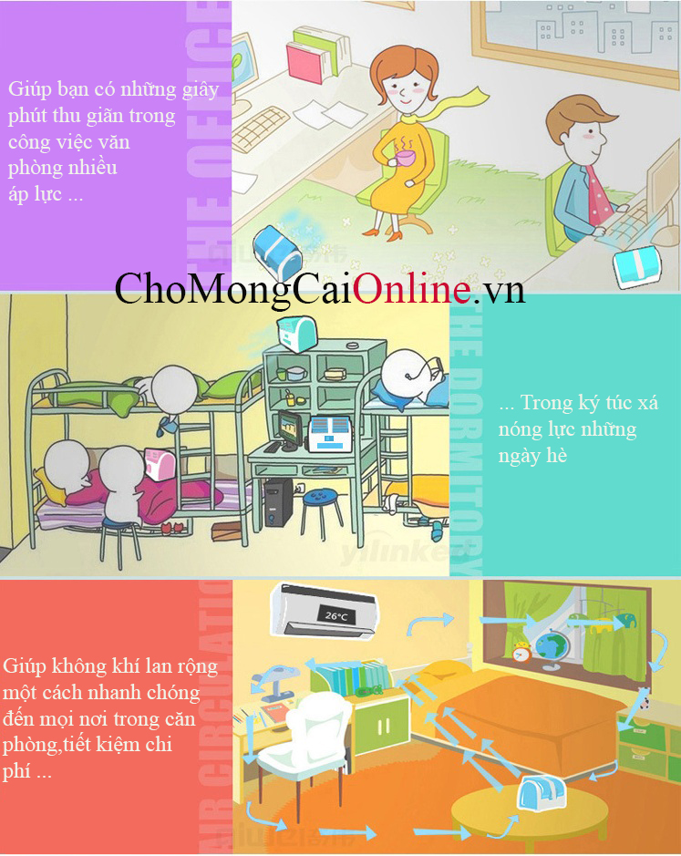 quat mini 2 ong gio 6