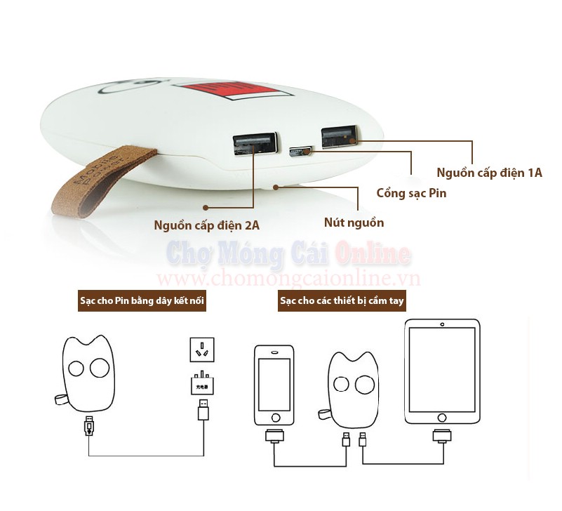 pin du phong totoro 12000mah 6