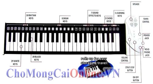 Đàn Piano bàn phím mềm loại 49 keys