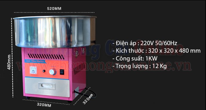 may lam keo bong gon cao cap