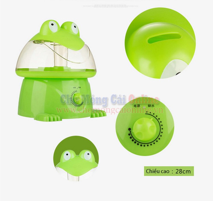 may phun suong tao am hinh ech xanh chomongcaionline